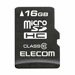 ☆エレコム MicroSDHCカード/データ復旧サービス付/Class10/16GB MF-MSD016GC10R