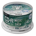 HIDISC CD-R RۃfBA 32{ 700MB zCgChv^u XshP[X 40 HDCR80GP40NAB