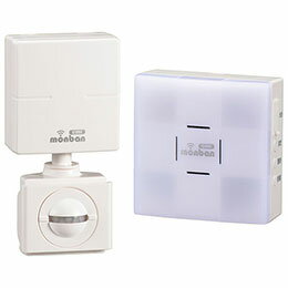 ☆オーム電機 ワイヤレスチャイムセット 人感センサー送信機+光フラッシュ受信機 08-0524 OCH-SET24-BLUE 1