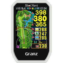 ゴルフ用GPS ☆ショットナビ ゴルフ用GPSナビ Granz ホワイト GranzWH