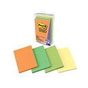 ☆【10個セット】 3M Post-it ポストイット 強粘着ノート マルチカラー6 3M-656SS-MC-6X10