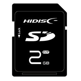 楽天カー用品卸問屋　NFR☆【5個セット】 HIDISC SDカード 2GB Speedy HDSD2GCLJP3X5