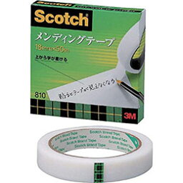 ☆3M Scotch スコッチ メンディングテープ 18mm×50m 3M-810-3-18