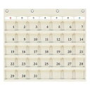 日本製 SAKI(サキ) カレンダーポケット Mサイズ W-416 オフホワイト「他の商品と同梱不可/北海道、沖縄、離島別途送料」