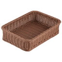 PP Rattan PPラタン 角型バスケット 36型 ブラウン RE-318-BR 01031836「他の商品と同梱不可/北海道、沖縄、離島別途送料」