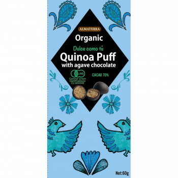 ◎【代引不可】アルマテラ 有機アガベチョコボールダーク キヌアパフ 48箱「他の商品と同梱不可/北海道、沖縄、離島別途送料」