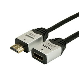 ☆HORIC HDMI延長ケーブル 1.0m シルバー HDMF10-035SV
