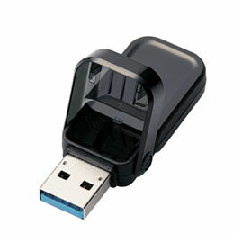☆エレコム USBメモリー USB3.1(Gen1)対応 フリップキャップ式 32GB ブラック MF-FCU3032GBK