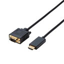 GR ϊP[u/HDMI-VGA/2.0m/ubN CAC-HDMIVGA20BK