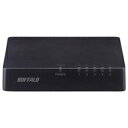 ☆BUFFALO バッファロー 10/100Mbps対応スイッチングHub プラスチック筐体/電源外付けモデル(5ポート) ブラック LSW4-TX-5EP/BKD