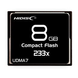 ☆HIDISC CFカード 8GB 233x Read35MB/s MLCチ