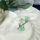 結婚式 席札 プチギフト 刻印《Botanical place card》【1個】ブライダル 結婚式 アクリル 席札 オシャレ カード テーブル ナチュラル ゲ...