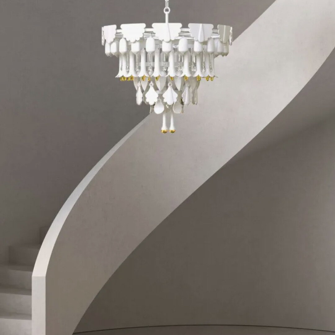 【正規販売店】LLADRO シャンデリア ペンダントランプ ペンダントライト ライト ランプ 照明 リヤドロ 磁器 デザイナーズ家具 デザイナーズ Seasons Chandelier 7 SUNRISE