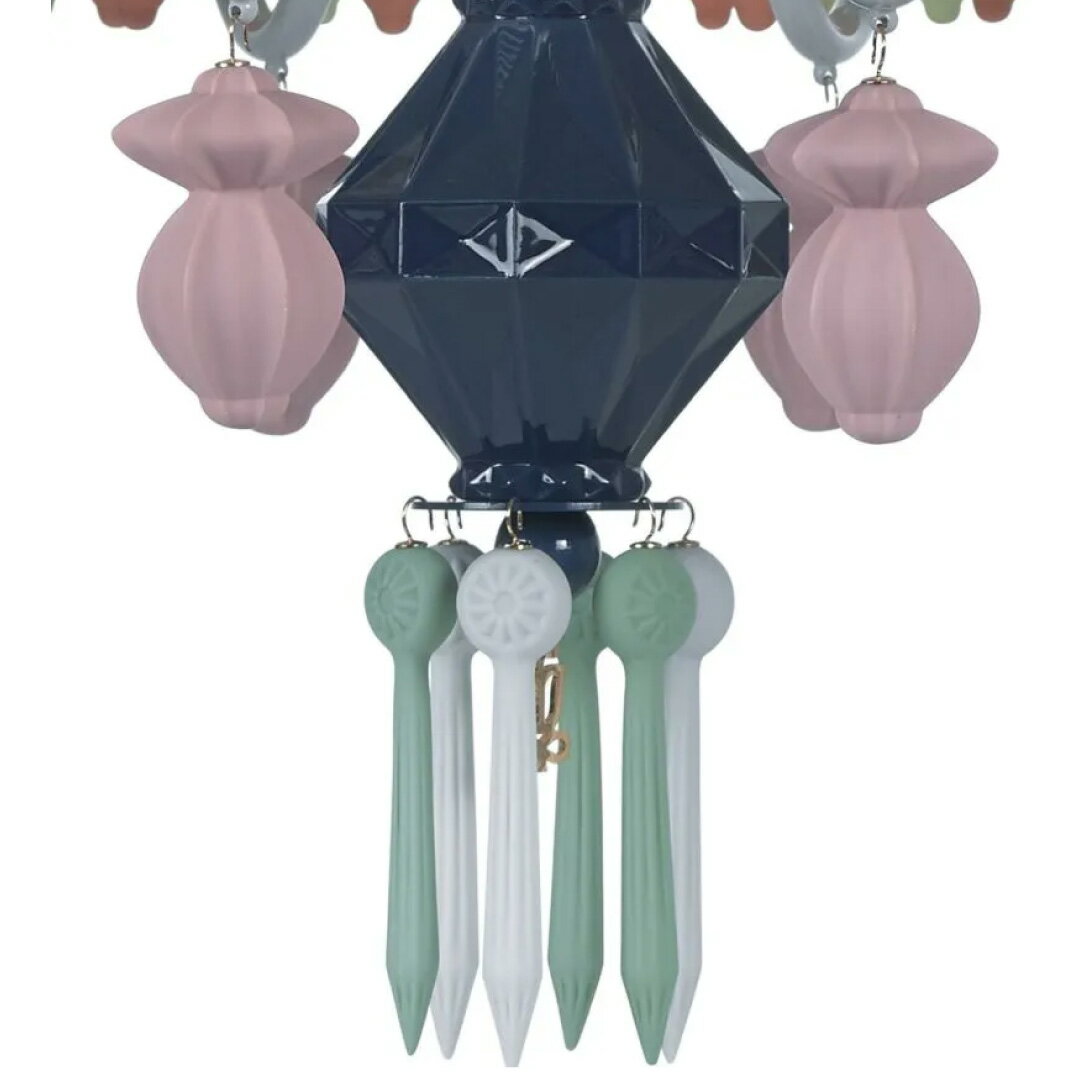 ����������Ź��LLADRO �����ǥꥢ �ڥ����ȥ��� �ڥ����ȥ饤�� �饤�� ���� ���� ���ɥ� ���� �ǥ����ʡ����ȶ� �ǥ����ʡ��� Belle de Nuit-Chandelier 12�� �ޥ�����顼 MULTI