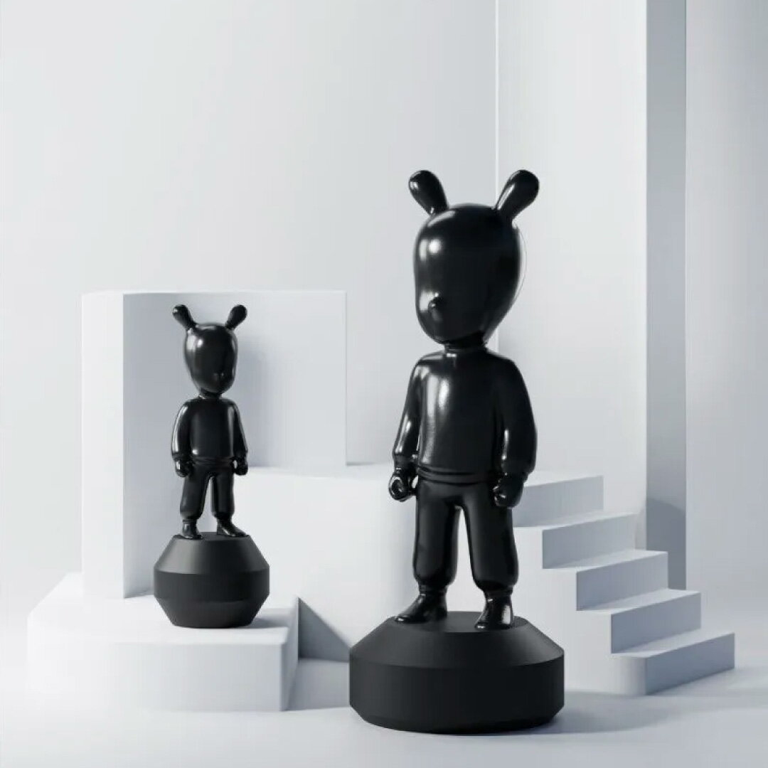 【正規販売店】LLADRO The GUEST Black ザ・ゲスト ハイメ・アジョン オブジェ 磁器 現代アート アートフィギュア デザイナーズ 公式 The Black Guest