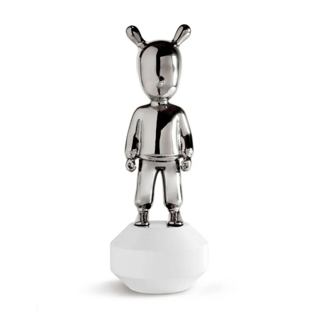 【正規販売店】LLADRO The GUEST Silver ザ・ゲスト ハイメ・アジョン オブジェ 磁器 現代アート アートフィギュア デザイナーズ 公式 The Silver Guest