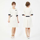 【最大300円クーポン】CML ワンピース LDL-1405 ブラウン (S〜2L) 《高品質 サロン ウェア 制服》
