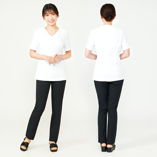 【最大300円クーポン】CML チュニック LDL-2101 ホワイト (S〜2L) 《高品質 サロン ウェア 制服》 【最大300円クーポン】CML チュニック LDL-2101 ホワイト (S〜2L) 《高品質 サロン ウェア 制服》