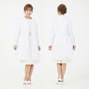 CML ドクター白衣 長袖 ホワイト (S〜2L) 《高品質 サロン ウェア 制服》