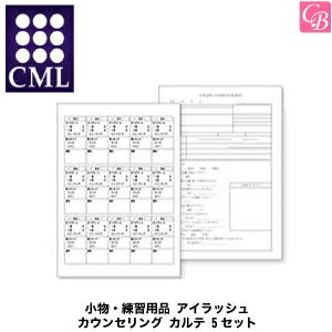 【200円クーポン】【3,980円〜送料無料】CML 小物・練習用品 アイラッシュ カウンセリング カルテ 5セット《サロン 業務用 カルテ》