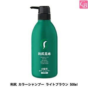 【200円クーポン】【3,980円〜送料無料】利尻 カラーシャンプー ライトブラウン 500ml《カラーシャンプー 白髪染め シャンプー ノンシリコン shampoo》