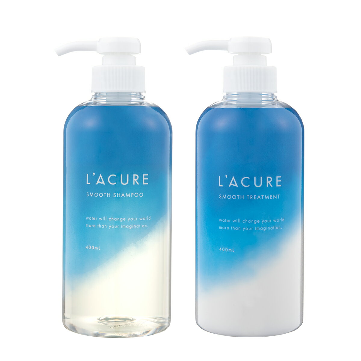 ラキュア スムース シャンプー&トリートメントセット L’ACURE 400ml《フローラル 美容室専売品 サロン専売品 アミノ酸 ノンシリコン シ..