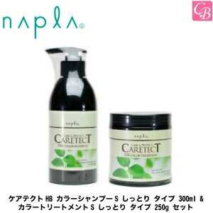 ナプラ ケアテクトHB カラーシャンプーS しっとり タイプ 300ml ＆ カラートリートメントS しっとり タイプ 250g セット《ナプラ シャンプー トリートメント 美容室専売 美容院 サロン専売品 shampoo treatment set カラーケア ヘアケア ギフト》