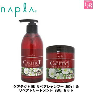 【3,980円〜送料無料】【あす楽14時まで】ナプラ ケアテクトHB リペアシャンプー 300ml ＆ リペアトリートメント 250g セット《ナプラ シャンプー トリートメント 美容室専売 サロン専売品 ノンシリコン shampoo treatment set ヘアケア ダメージケア プレゼント ギフト》