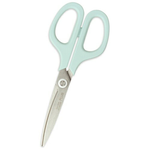 プラス はさみ フィットカットカーブ スマート フッ素コート ミントブルー SC-155RSF
