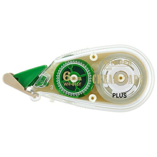 ホワイパープチ 修正 クリームテープ 太幅6mm【グリーン】 51-644