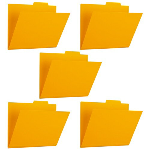 プラス ファイル PP個別フォルダー + A4 イエロー 5枚パック 86-807