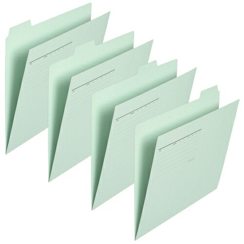 プラス カットフォルダー 4山 064IF A4-E ブルー 87-235