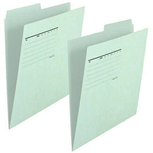 プラス カットフォルダー A4横マチなし 2山5組10枚 FL-062IF 87-335 ブルー