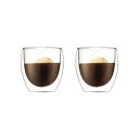 bodum パヴィーナ ダブルウォールグラス 0.25L 2pcs 《デンマーク 北欧 オシャレ ギフト コップ》