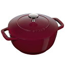 ストウブ Wa-NABE M 18cm ボルドー【魔法の鍋 直火 IH対応 煮込む 焼く 炒める 揚げる 蒸す フランス オシャレ ギフト お祝い】