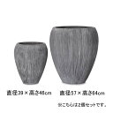 2個セット ラウンド プランター | プランター 植木鉢 鉢 鉢カバー 鉢植え シンプル モダンガーデン ガーデニングプランツギャザリング ブリコラージュフラワ...