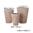 2個セット テラコッタ ラウンド プランター | プランター 植木鉢 鉢 鉢カバー 鉢植え シンプル モダンガーデン ガーデニング プランツギャザリング ブリコ...