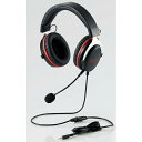 エレコム ゲーミングヘッドセット HS-G40BK | HSG40BK オーバーヘッド ブラック スライドアジャスター式