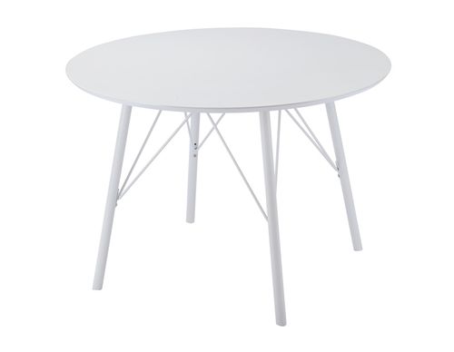 ダイニングテーブル 幅105cm ダイニングテーブル おしゃれ 105cm幅 丸テーブル 円形 ダイニング テーブル 単品 食卓 リビングテーブル モダン スタイリッシュ ホワイト 白 シンプル3人掛け