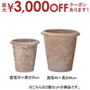 【最大3000円OFFクーポン※お買い物マラソン】2個セット テラコッタ ラウンド プランター | プランター 植木鉢 鉢 鉢カバー 鉢植え シンプル モダンガ...