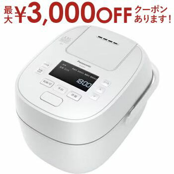 おどり炊き ECJ-XW100 【最大3000円OFFクーポン※お買い物マラソン】パナソニック 炊飯器 SR-W10A | Panasonic SR-W10A-W 可変圧力IHジャー炊飯器 おどり炊き 5.5合 ホワイト SRW10AW