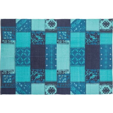 【最大3,000円OFFクーポン有!PT3倍!スーパーSALE】ラグ おしゃれ 絨毯 北欧 パッチワーク コットン 北欧風 アンティーク アンティーク風 オシャレ お洒落 可愛い かわいい 民族 民族風 インド じゅうたん カーペット マット リビング 寝室 子供部屋 書斎 手作業 完成 [2]