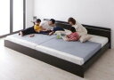 【エントリーで最大47+10倍】ずっと使えるロングライフデザインベッド ポケットコイルマットレス付き ワイドK190(3)