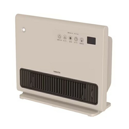 【最大3,000円OFFクーポン有！PT3倍！ブラックフライデー】ヤマゼン セラミックヒーター YKDSF-VD121 | YAMAZEN パネル型大風量セラミックヒーター 1200W 人感 温度Wセンサー搭載 2段階切替 YKDSF-VD121-C