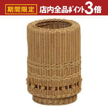【最大3,000円OFFクーポン有！PT3倍！ブラックフライデー】籐 隠せる ダストボックス 丸型 | 家具 籐家具 雑貨 インテリア ごみ箱 ゴミ箱 ダストボックス カバー付き 分別 籐 ラタン アジアン エスニック 南国 バリ インド タイ リゾート おしゃれ