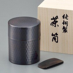 【1万円以上で茶葉プレ】東屋 茶筒 小 ／銅 AZSN00205茶葉 コーヒー