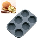 SALUS ドルチェ シリコン マフィン型 6ヶ取 佐藤金属