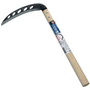 Rakuten - 【要エントリー スーパーSALEポイント10倍】(鋼付)穴あき三日月鎌(丸型) 02120 浅野木工