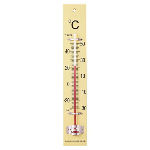 板付寒暖計 -30〜50℃ 佐藤計量器/SATO