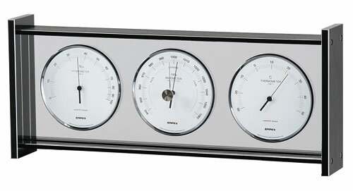 温湿度計 高精度 エンペックス 気圧計 アナログ 日本製 置き型 スーパーEXギャラリー気象計 EX-796